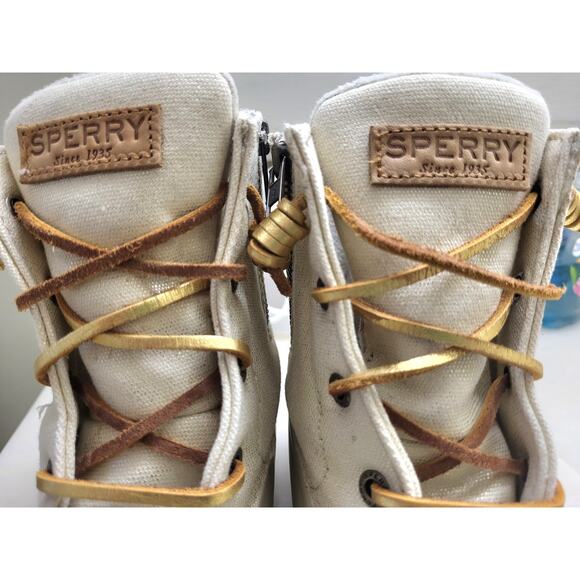 Sperry Saltwater Duck Boots EUC Womens 10 Like New Sparkle STS80493 - Picture 9 of 13